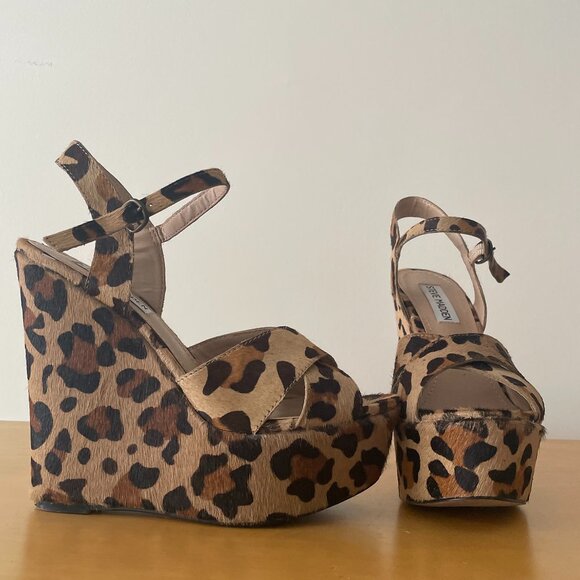 Steve Madden Leopard Wedges - Picture 2 of 16